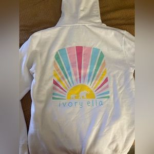 White Ivory Ella Hoodie, Size M